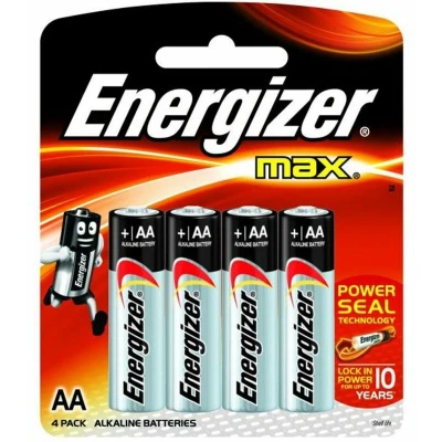 Image of Energizer Max AA Alkaline Batteries (Pack 4)