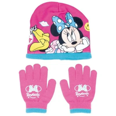 Image of ARDITEX Disney Minnie Mouse Bowtastic Winter Hat and Gloves set WD15506