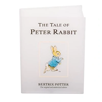 Image of Peter Rabbit Illuminated Book Shaped Light. Mood Light Soft Glow Night Lighting. USB or Battery Powered. Officially Licensed Beatrix Potter Merchandise. Baby Shower Gifts.