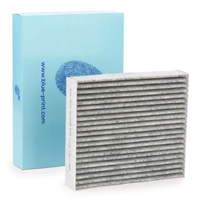 Image of 4548300018, MR958016, MR958017 Pollen Filter BLUE PRINT ADC42508 Activated Carbon 204mm 178mm 40mm MITSUBISHI: Colt 6, VI CZC Convertible