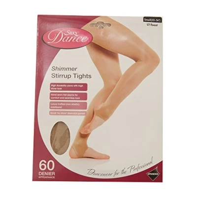 Image of Silky Womens/Ladies Dance Shimmer Stirrup Tights (1 Pair) (Small (4ft11 5ft4)) (Toast)