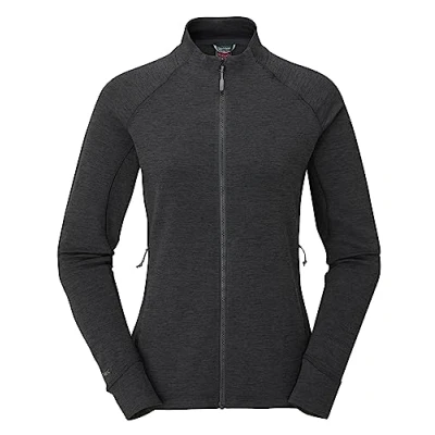 Image of Rab Women&#039;s Nexus Lightweight Fleece Jacket for Trekking &amp; Climbing Black Medium