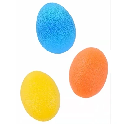 Image of GaoBangM Gel Hand Balls, Therapy Squeeze Exercise Stress Balls Finger Wrist for Arthritis Hand, Finger, Grip Strengthen and Relief 3 Pcs