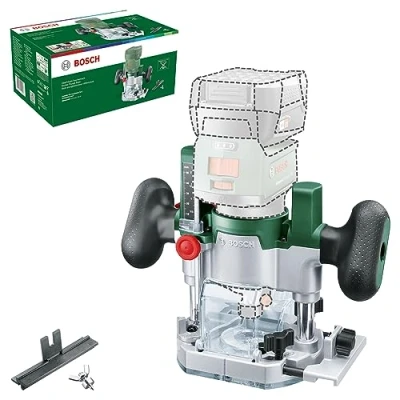 Image of Bosch Home and Garden Router Plunge Base Compatible with AdvancedTrimRouter 18V 8 (for Milling Slots Pockets)