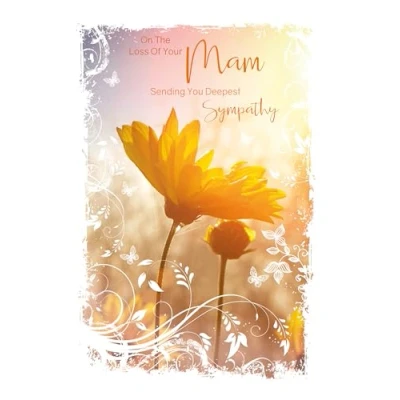 Image of Loss of MAM Sympathy Card with Butterfly Image