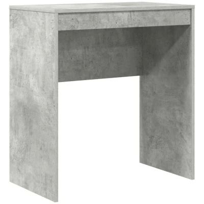 Image of vidaXL Computer Desk concrete grey Particle board with like finish