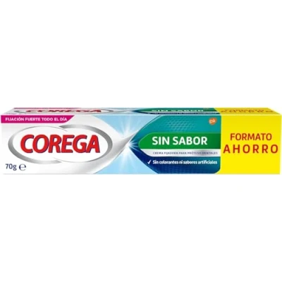 Image of COREGA Fixing Cream for Dentures Without Flavour Strong Adhesive Dental Prothesis 70grams Whithout Artificial Flavours and Colorants