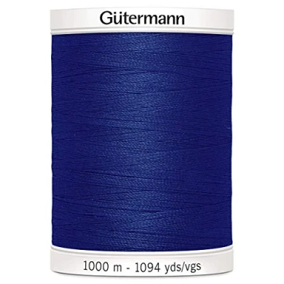 Image of Gutermann Sew All Polyester Thread, 1000Mtr, Navy Blue (0310)