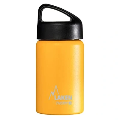 Image of Laken Classic Thermal Bottle in Stainless Steel Vacuum Insulated Wide Mouth 350 ML Yellow