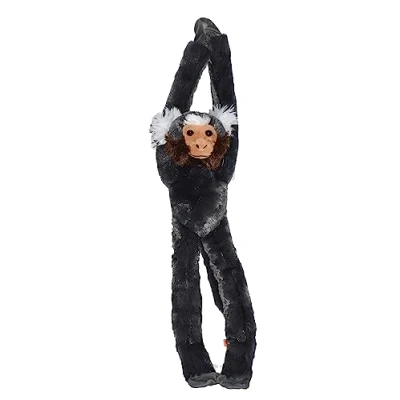 Image of Wild Republic Marmoset Monkey Plush Toy, Stuffed Animal, Kids Gifts, Hanging, 22 Inches