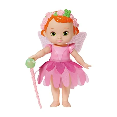 Image of BABY born Storybook Fairy Rose 18cm Fluttering Wings Includes Doll, Wand, Stand, Backdrop and Picture Booklet Suitable for Children Aged 3+ years,