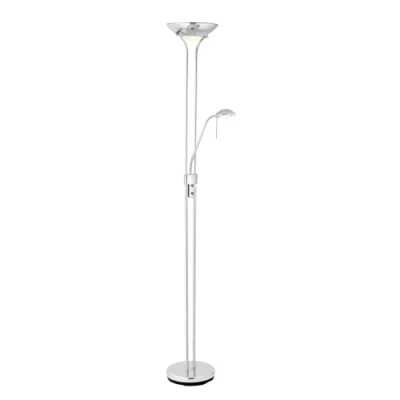 Image of Endon Rome Mother &amp; Child Floor Lamp Finished in Polished Chrome (BULB NOT INCLUDED)