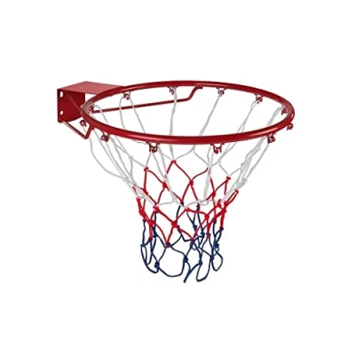 Image of 2022 Midwest Basketball 18&#039;&#039; Hoop &amp; Net Set Official size 18&#039;&#039;, red