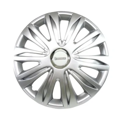 Image of Michelin 009110 Box of 4 Hubcaps 15 inch NVS 42 Chrome
