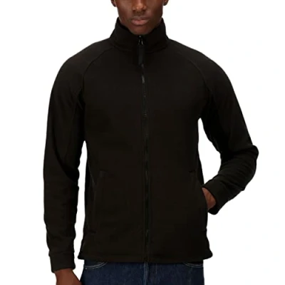 Image of Regatta Professional Men&#039;s Thor III Interactive Workwear Fleece Jacket, Black, size Small