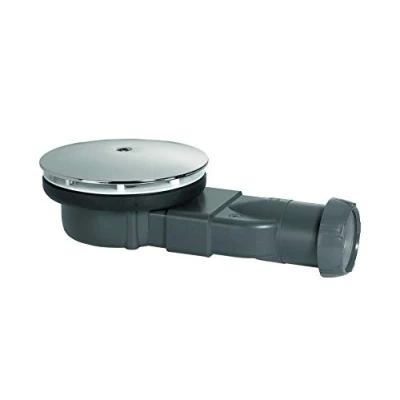 Image of Chrome Dome DN40 Slim Shower Drain Waste Trap Super Flat Cup Connection 24l/min