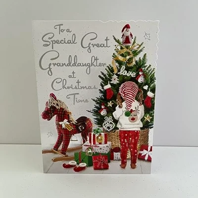 Image of Jonny Javelin Special Great Granddaughter Christmas Time Card