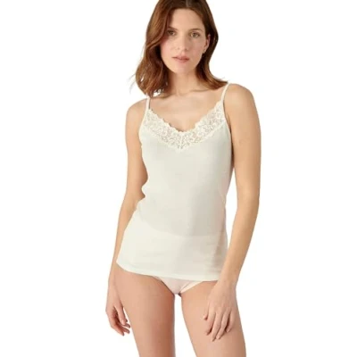 Image of Damart Women&#039;s Silky Soft Camisole Underwear, Off White, S