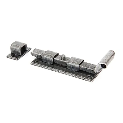 Image of From The Anvil Pewter 4 Inch Straight Door Bolt