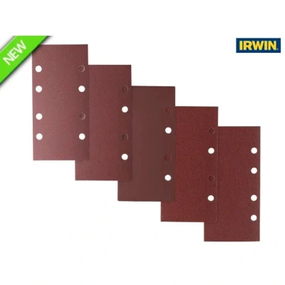 Image of Irwin 10 Piece 1/3 Punched Quick Fit Sanding Sheet Set
