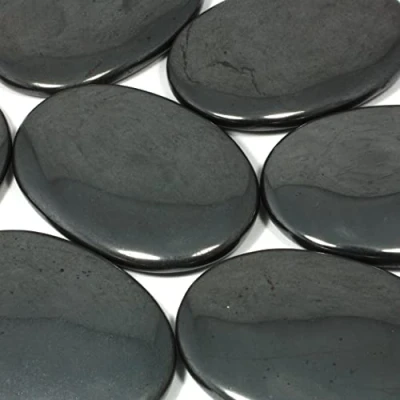 Image of CrystalAge Hematite Palm Stone 70x50mm
