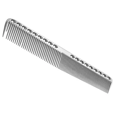 Image of Nicoone Professional Hair Combs, Aviation Aluminum Metal Cutting Comb Hairdressing Comb, Salon Master Barber for and Styling, Silver L