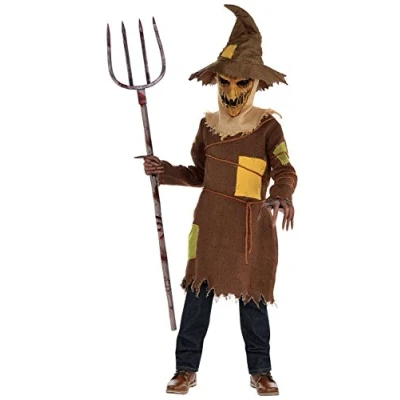 Image of amscan 9902436 Kids Sinister Scarecrow Halloween Boys Fancy Dress Costume Age: 8 10 Years