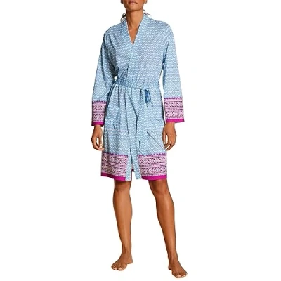 Image of CALIDA Women&#039;s Favourites Cottage Kimono, Turquoise Stone, XXS