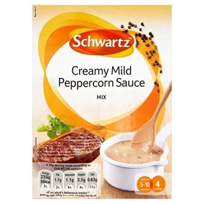 Image of Schwartz Mild Peppercorn Sauce Mix 25g Pack of 2