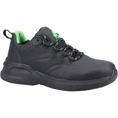 Image of Amblers Safety 612 Leather Trainers Womens Black material_leather1 Size UK 5