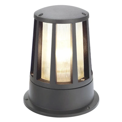 Image of SLV Cone anthracite coloured pillar light , IP54