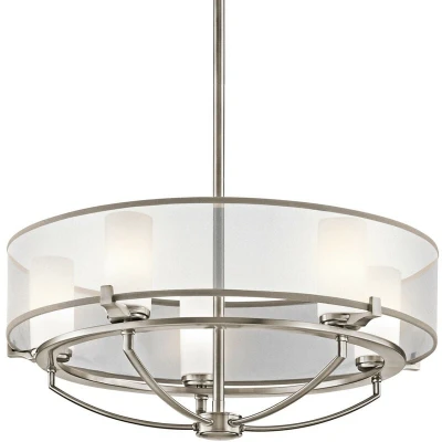 Image of Saldana 5 Light Pendant Chandelier Classic Pewter, G9