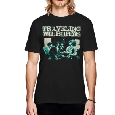 Image of The Traveling Wilburys Performing Official Tee T Shirt Mens Unisex (Large) Black