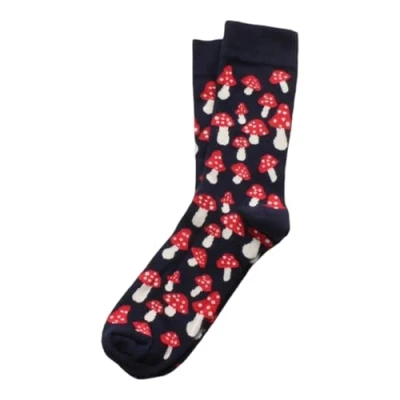 Image of Mushroom Socks/Cute Socks/Novelty Socks/Gift Socks/Unisex Socks/Christmas Gifts