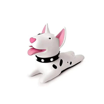Image of Bycc Bynn Cute Dog Stopper Silicone Door Stop Decorative Animal Doorstop Wedge (Dog Bull Terrier)
