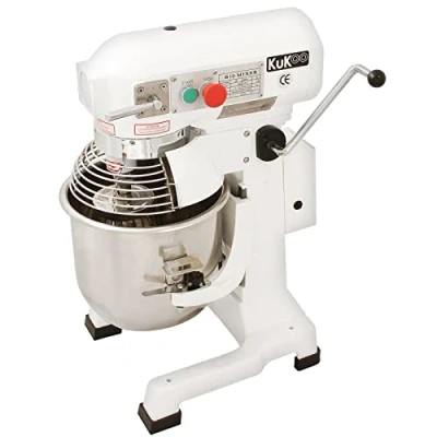 Image of KuKoo 10L Planetary Stand Mixer Commercial Bakery Equipment For Dough Cake Bread Making 3 Speed Electric Catering Appliance Stainless Steel Bowl Hook Beater Paddle Whisk Attachment Scraper
