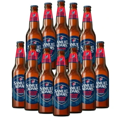 Image of Samuel Adams American Boston Lager 355ml Bottles 5.0% ABV (12 Pack)