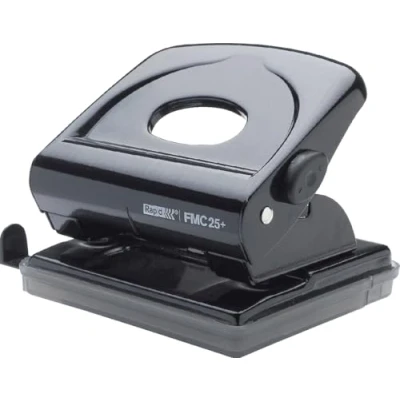 Image of Rapid FMC25+ 2 Hole Punch, Punches up to 30 Sheets, Adjustable Guide Bar, Metal, Black, 21835501