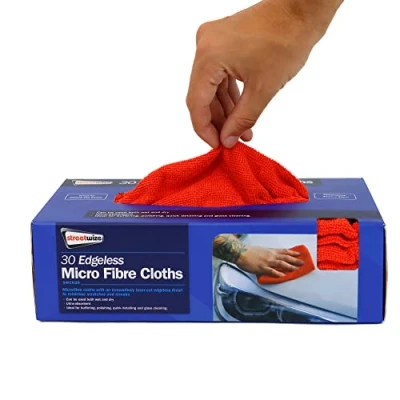 Image of Streetwize Multi Purpose Microfibre Cloths 30 Pack Ideal For: Cleaning Mirrors &amp; Glass, Polishing, Buffering, Ultra Absorbent