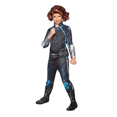 Image of Rubie&#039;s 702134L000 Official Marvel Studios Black Widow Movie Deluxe Kids Costume, Girls, L