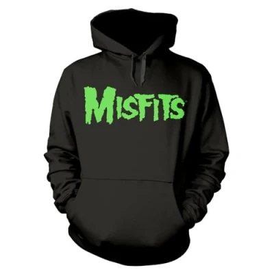 Image of Misfits Unisex Adult Skull Hoodie (L) (Black), Black, L