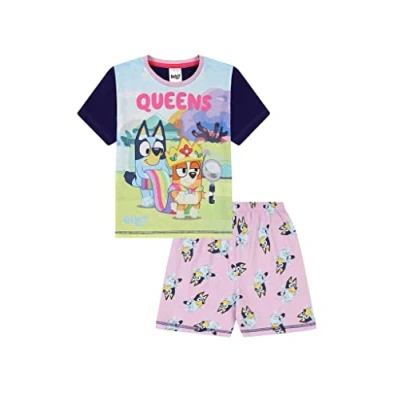 Image of Bluey Girls Queens Short Pyjama Set (2 3 Years) Pink