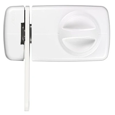 Image of ABUS 533006 7030 W Additional Door Lock with Blocking Clip White