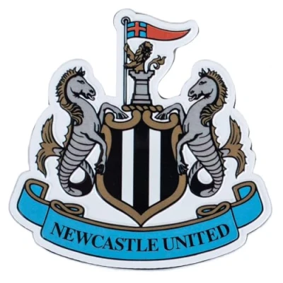 Image of Newcastle United FC Crest Fridge Magnet, Vibrant Colour, Metal, 7cm x 7cm, 36g