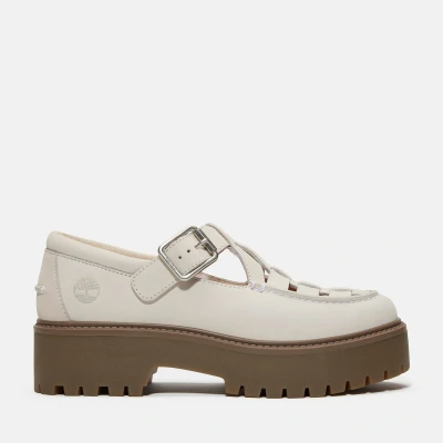 Image of Timberland Stone Street MARY JANE Platform heels, Women&#039;s, Size: 5, Natural Nubuck