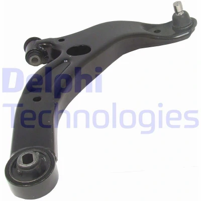 Image of B25D34300A, B25D34300D Suspension Arm DELPHI TC2524 with ball joint Right, Lower Trailing Sheet Steel MAZDA: 323 F 6