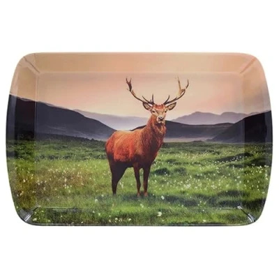Image of Lesser &amp; Pavey British Designed Serving Tray Dinner For Multiple Uses Around The Home Trays Food Or Drinks Stag