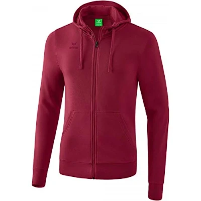 Image of Erima Hooded Sweat Jacket Bordeaux, Small