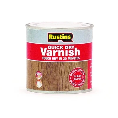 Image of Rustins Quick Dry Varnish Clear Gloss 250ml