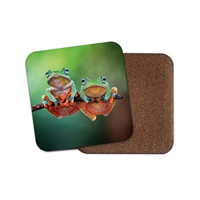 Image of 1 x Tropical Tree Frogs Coaster Frog Jungle Amphibian Animals Nature #15454